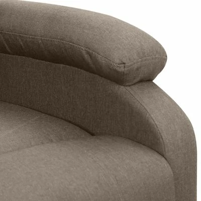 VidaXL Fauteuil inclinable Taupe Tissu 8 VidaXL Fauteuil inclinable Taupe Tissu – Image 6