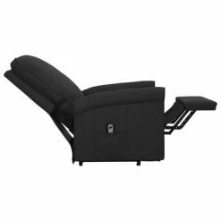 VidaXL Fauteuil inclinable Noir Tissu -Fauteuils Soldes image 6 329721