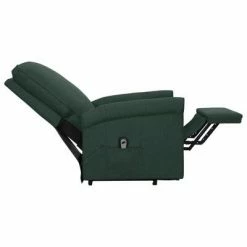 VidaXL Fauteuil inclinable Vert foncé Tissu -Fauteuils Soldes image 6 329725