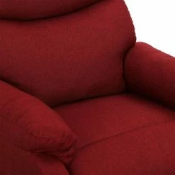 VidaXL Fauteuil inclinable Rouge bordeaux Tissu -Fauteuils Soldes image 6 329742