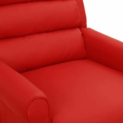 VidaXL Fauteuil inclinable Rouge bordeaux Similicuir 8 VidaXL Fauteuil inclinable Rouge bordeaux Similicuir – Image 6