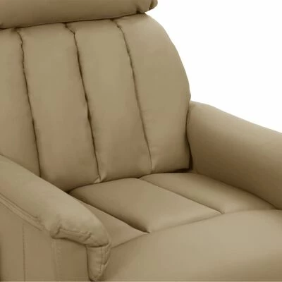 VidaXL Fauteuil inclinable Cappuccino Similicuir 8 VidaXL Fauteuil inclinable Cappuccino Similicuir – Image 6