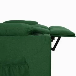 VidaXL Fauteuil inclinable Vert foncé Tissu -Fauteuils Soldes image 6 339088