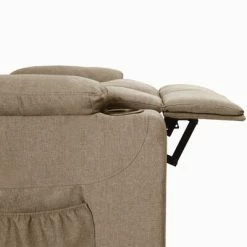 VidaXL Fauteuil inclinable Taupe Tissu -Fauteuils Soldes image 6 339090