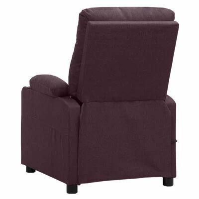 VidaXL Fauteuil inclinable Violet Tissu 8 VidaXL Fauteuil inclinable Violet Tissu – Image 6