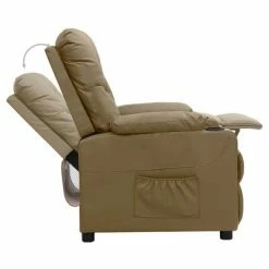 VidaXL Fauteuil inclinable Cappuccino Similicuir 13 VidaXL Fauteuil inclinable Cappuccino Similicuir -Fauteuils Soldes image 6 339124