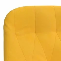 VidaXL Chaise de relaxation Jaune moutarde Velours -Fauteuils Soldes image 6 341212