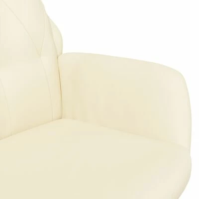 VidaXL Fauteuil inclinable Crème Similicuir 8 VidaXL Fauteuil inclinable Crème Similicuir – Image 6