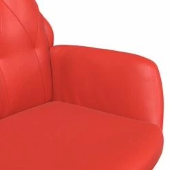 VidaXL Chaise de relaxation Rouge Similicuir -Fauteuils Soldes image 6 341245