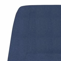 VidaXL Chaise de relaxation Bleu Tissu -Fauteuils Soldes image 6 341387