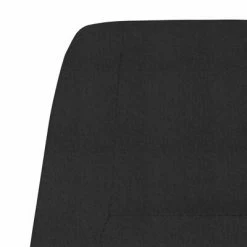 VidaXL Chaise de relaxation Noir Tissu -Fauteuils Soldes image 6 341389