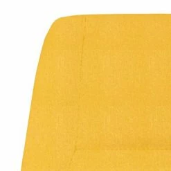 VidaXL Chaise de relaxation Jaune moutarde Tissu -Fauteuils Soldes image 6 341390