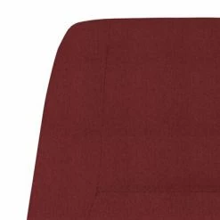 VidaXL Chaise de relaxation Rouge bordeaux Tissu -Fauteuils Soldes image 6 341391