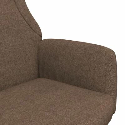 VidaXL Chaise de relaxation Marron Tissu 8 VidaXL Chaise de relaxation Marron Tissu – Image 6