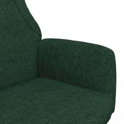 VidaXL Chaise de relaxation Vert foncé Tissu -Fauteuils Soldes image 6 341399