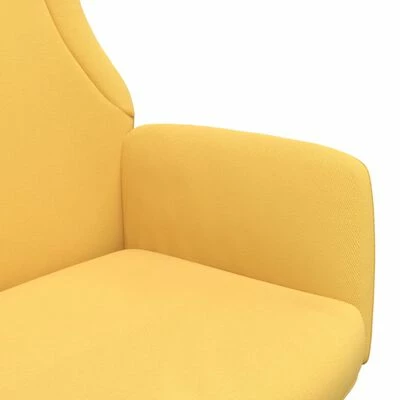 VidaXL Chaise de relaxation Jaune moutarde Tissu 8 VidaXL Chaise de relaxation Jaune moutarde Tissu – Image 6