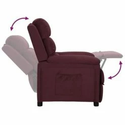 VidaXL Fauteuil inclinable Violet Tissu 13 VidaXL Fauteuil inclinable Violet Tissu -Fauteuils Soldes image 6 342346