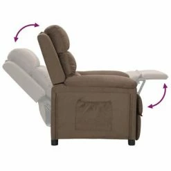 VidaXL Fauteuil inclinable Taupe Tissu 13 VidaXL Fauteuil inclinable Taupe Tissu -Fauteuils Soldes image 6 342347