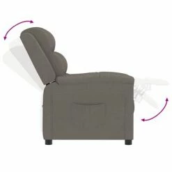 VidaXL Fauteuil inclinable Gris clair Velours 13 VidaXL Fauteuil inclinable Gris clair Velours -Fauteuils Soldes image 6 342377