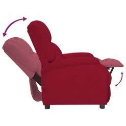 VidaXL Fauteuil inclinable Rouge bordeaux Velours 13 VidaXL Fauteuil inclinable Rouge bordeaux Velours -Fauteuils Soldes image 6 342404