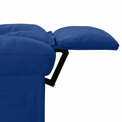 VidaXL Fauteuil inclinable Bleu Tissu 8 VidaXL Fauteuil inclinable Bleu Tissu – Image 6